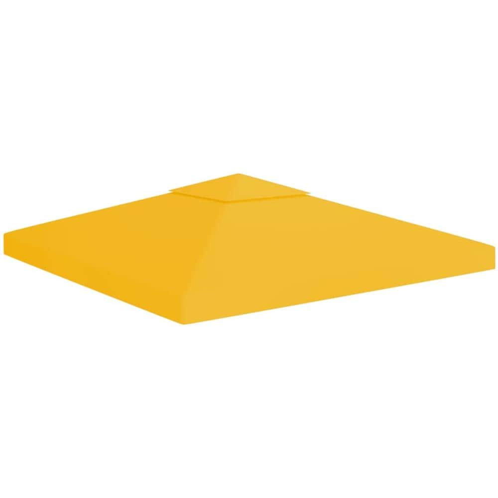 Copertura Superiore per Gazebo a 2 Strati 310 g / m² 3x3 m Gialla - Foto 1