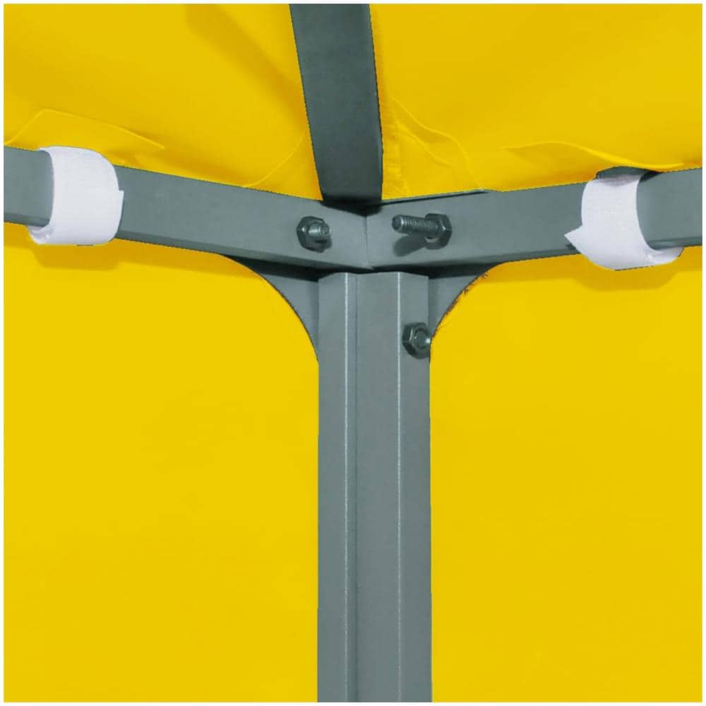 Copertura Superiore per Gazebo a 2 Strati 310 g / m² 3x3 m Gialla - Foto 3