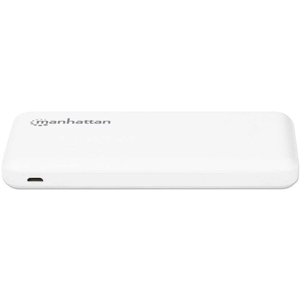 POWER BANK 10000 MAH 2X USB-A INPUTS USB-C / MICRO-USB WHITE batteria portatile - Foto 2
