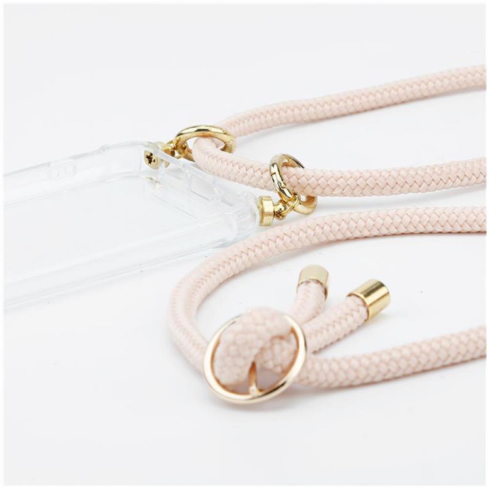 Catena Di Telefoni Cellulari Compatibile Con Sony Xperia L4 In Or Rosato A Perla - Coperchio Protettivo In Silicone Con Anelli D'oro, Cinturino In Corda E Custodia Staccabile - Foto 2