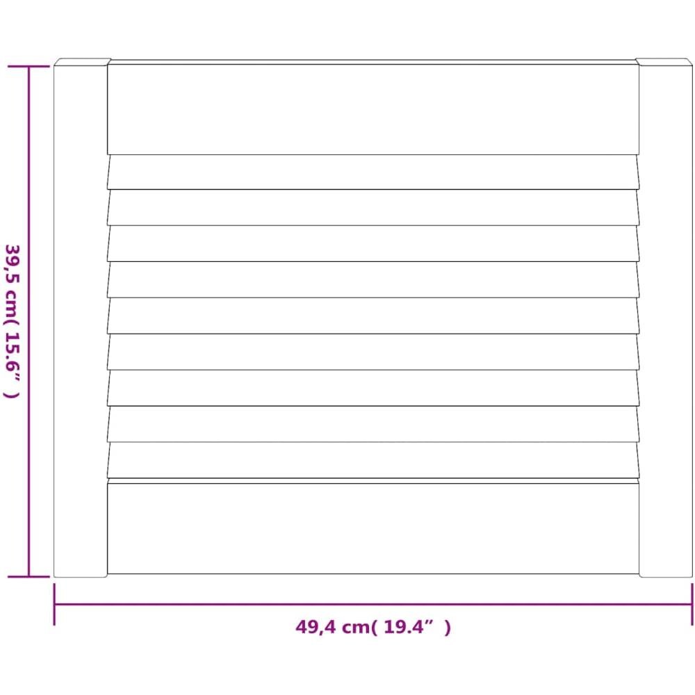 Anta a Lamelle Bianca 39,5x49,4 cm in Legno di Pino - Foto 5