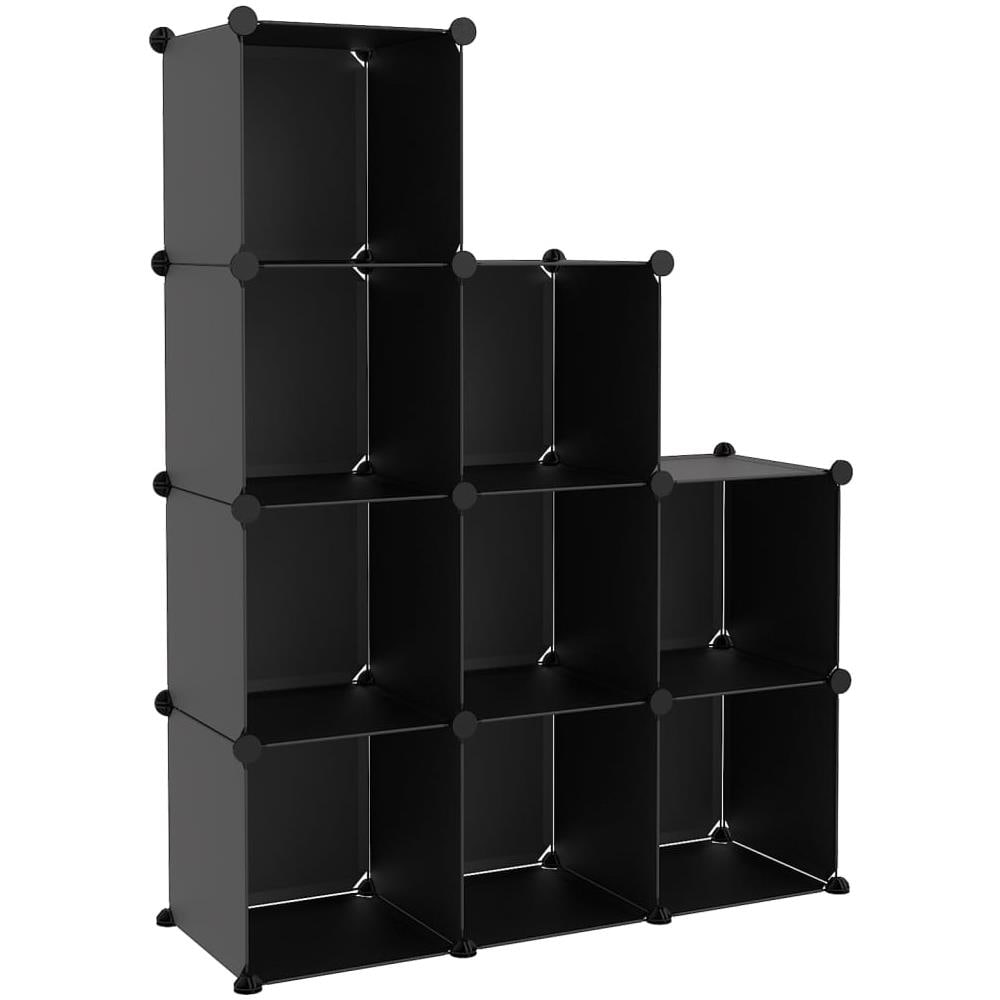Organizzatore Portaoggetti Con 9 Cubi Nero In Pp - Foto 2