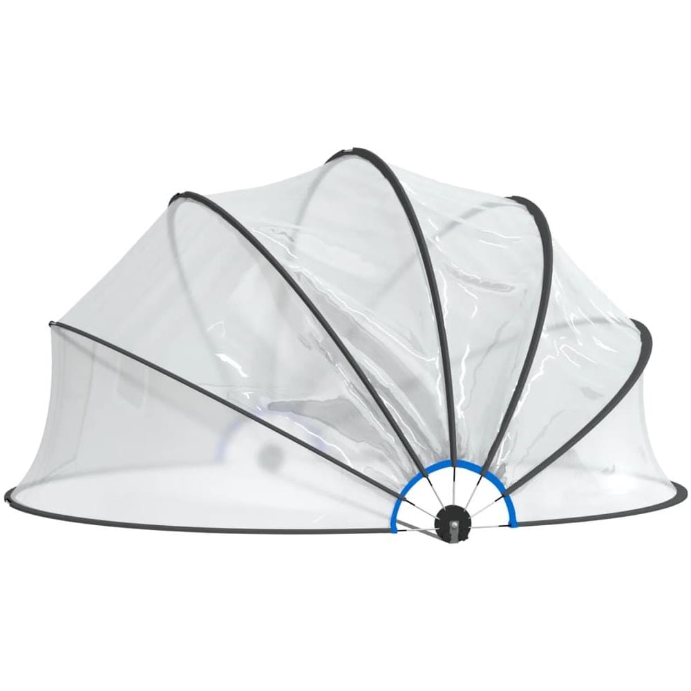 Cupola Per Piscina Rotonda 376x188 Cm Pvc - Foto 3
