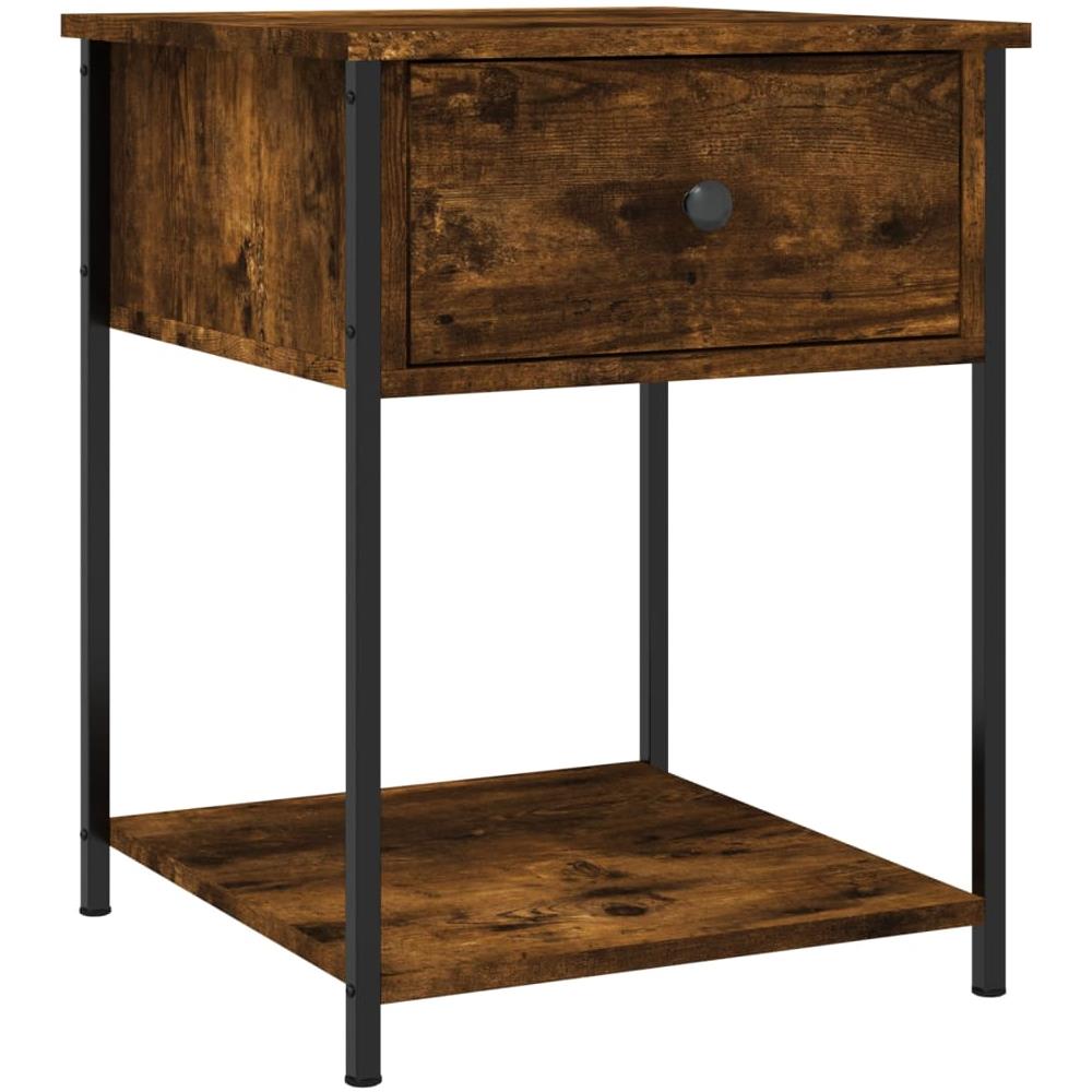 Comodini 2 Pz Rovere Fumo 44x45x58 Cm In Legno Multistrato - Foto 3