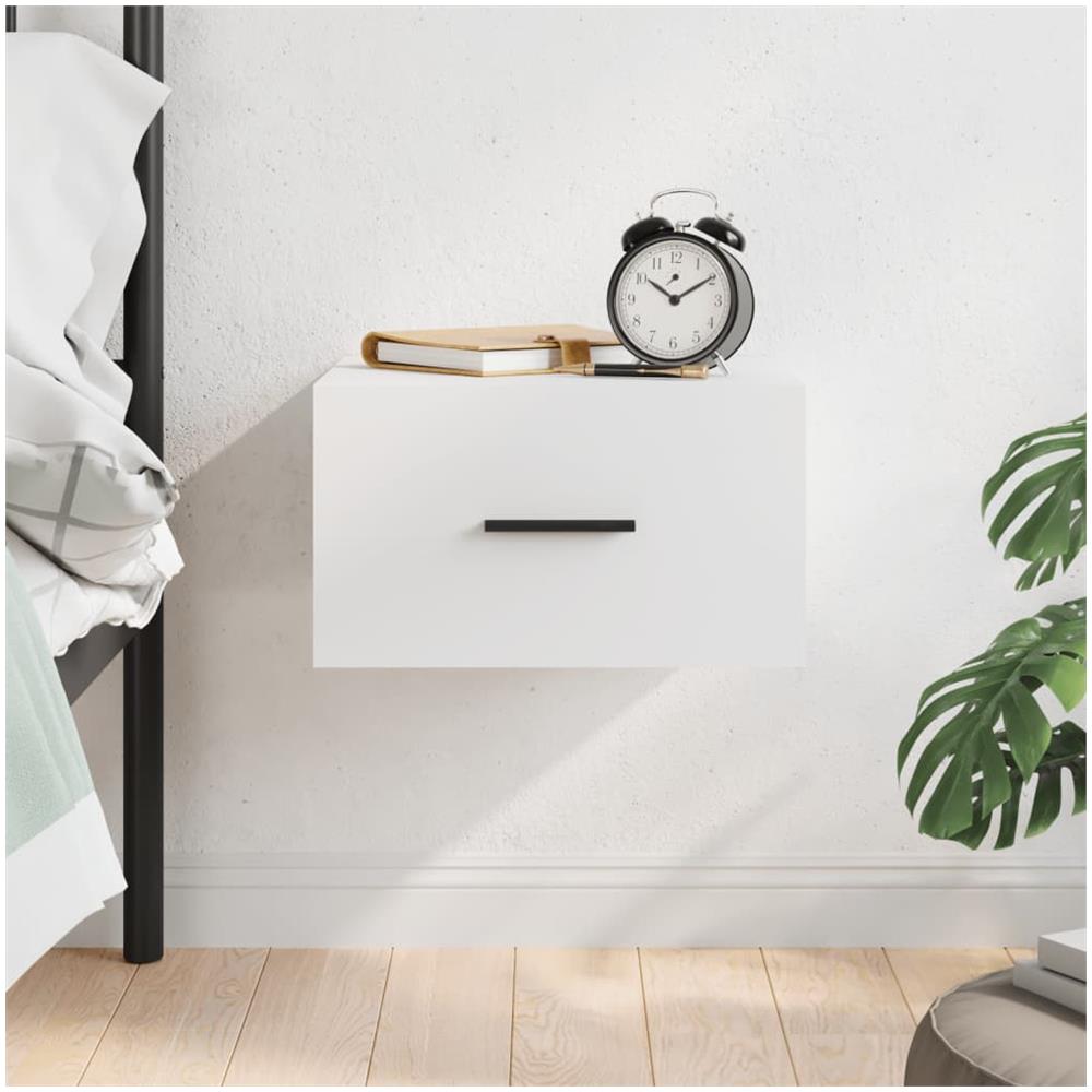 Comodino A Muro Bianco 35x35x20 Cm - Foto 1