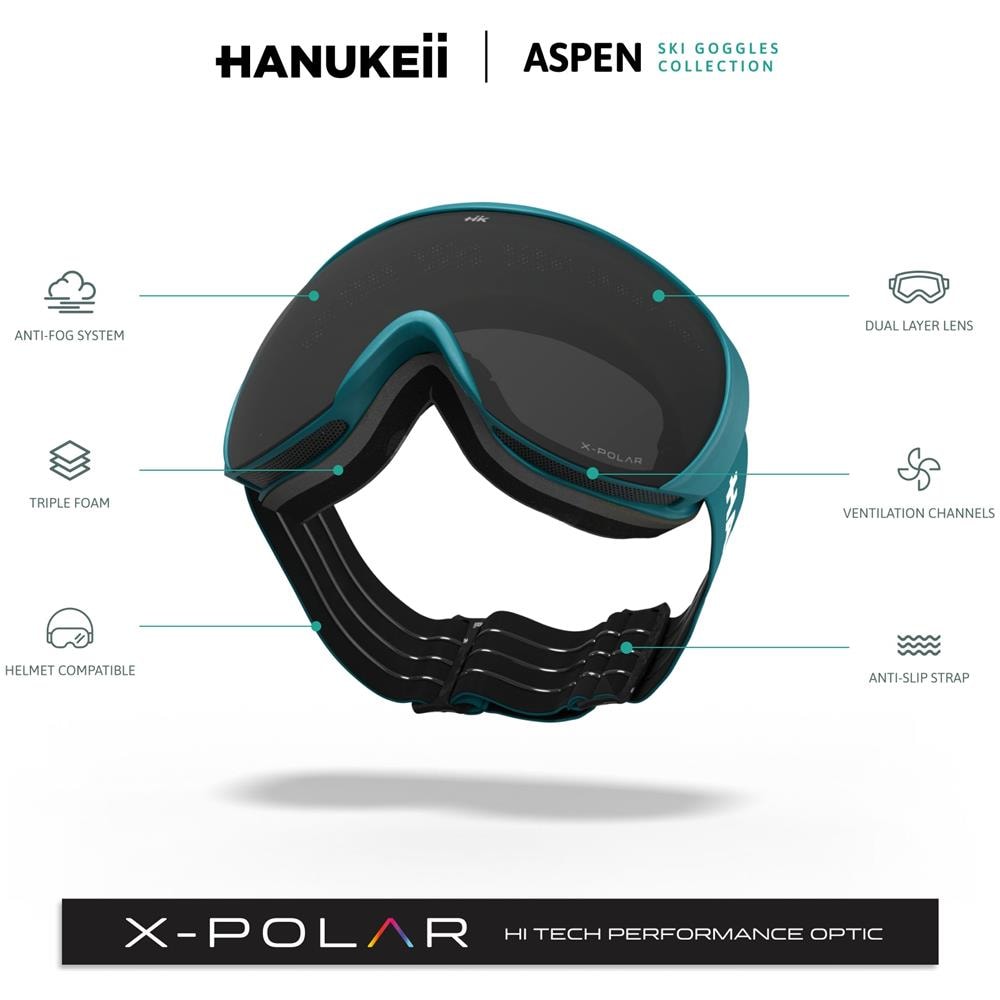 Maschera Da Sci Aspen Blue / Black - Foto 6