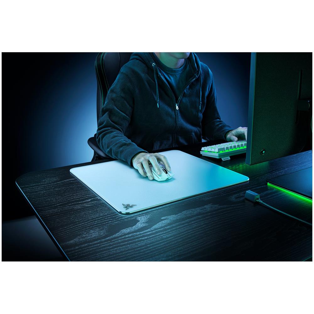 Atlas Tappetino per mouse per gioco da computer Bianco - Foto 2