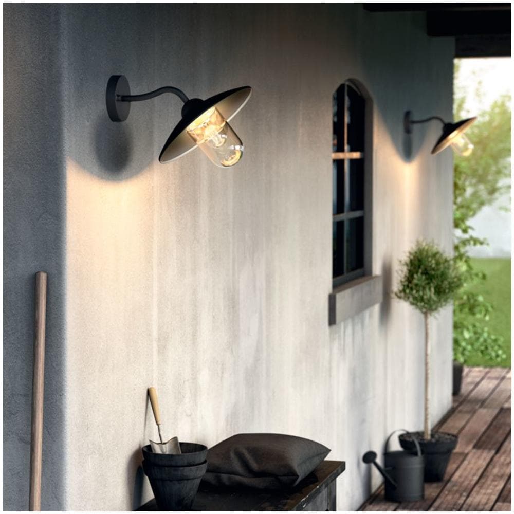 Hammock Wall Lantern Black 1X60w 230V - Foto 2