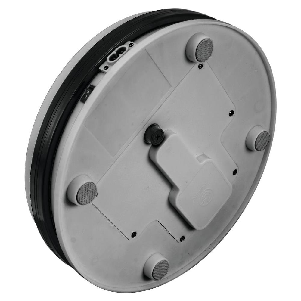 Base Con Piastra Girevole Argento 25 Cm Fino A 15 Kg - Foto 1