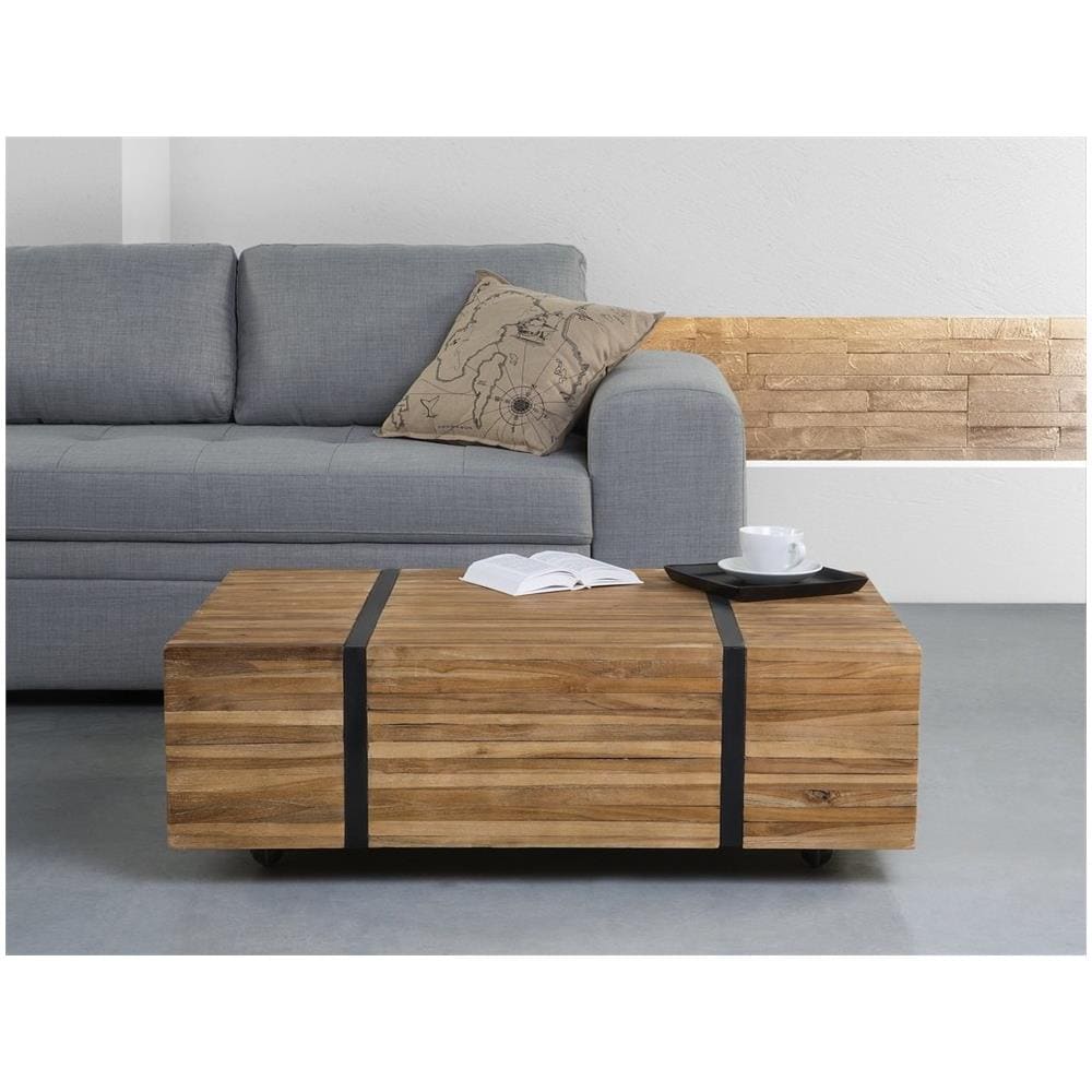 Tavolino Da Caffè Basso In Legno - Gander - Foto 2