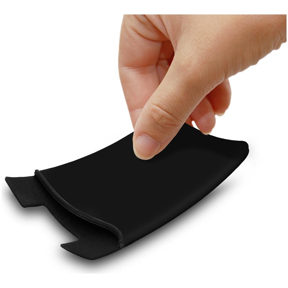 Porta-carte Smartphone E Tablet Vano Per Carta Di Credito Silicone Adesivo Nero - Foto 5