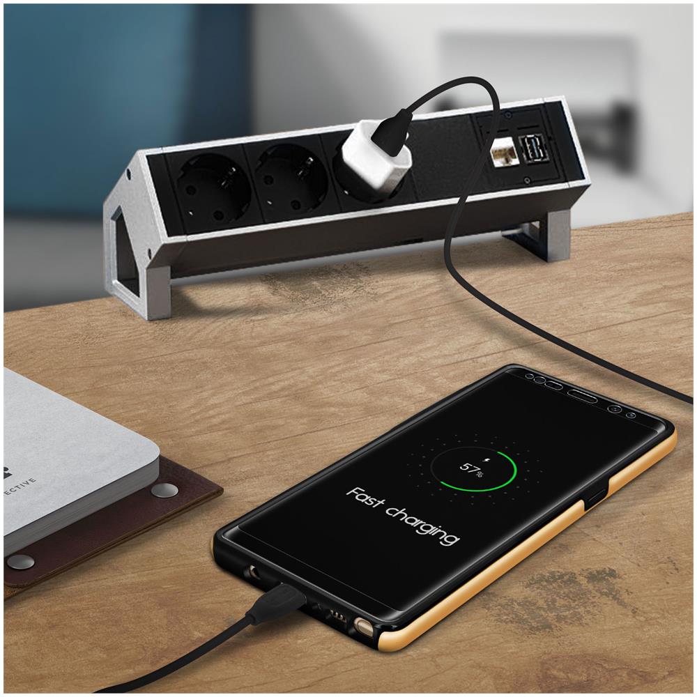 Cavo Usb Type C Verso Usb Cavo 1m Ricarica & Sincronizzazione - Nero - Foto 5