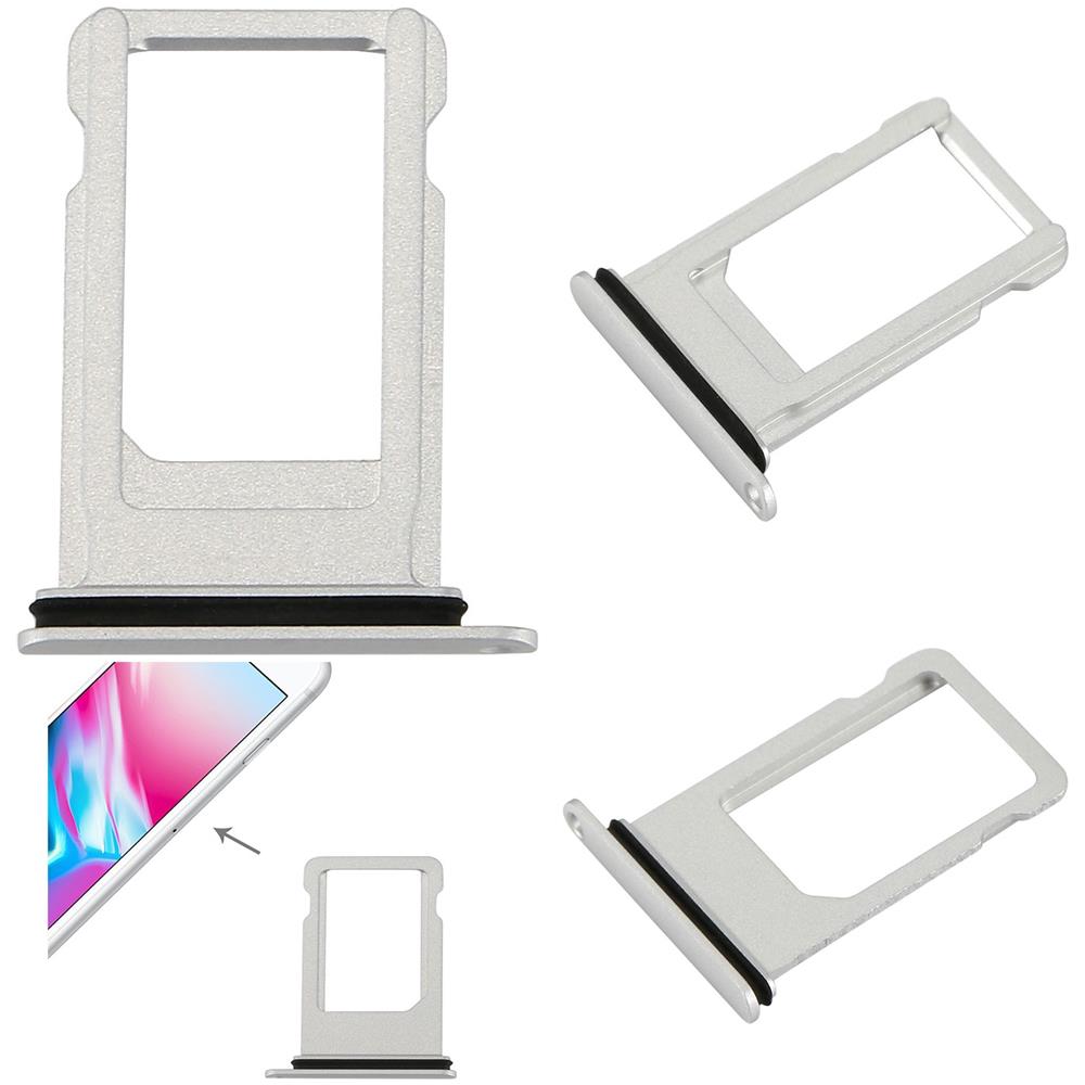 Ricambio Cassetto Tray Porta Sim Card Slot Silver Apple Iphone 8+ 8 Plus - Foto 2