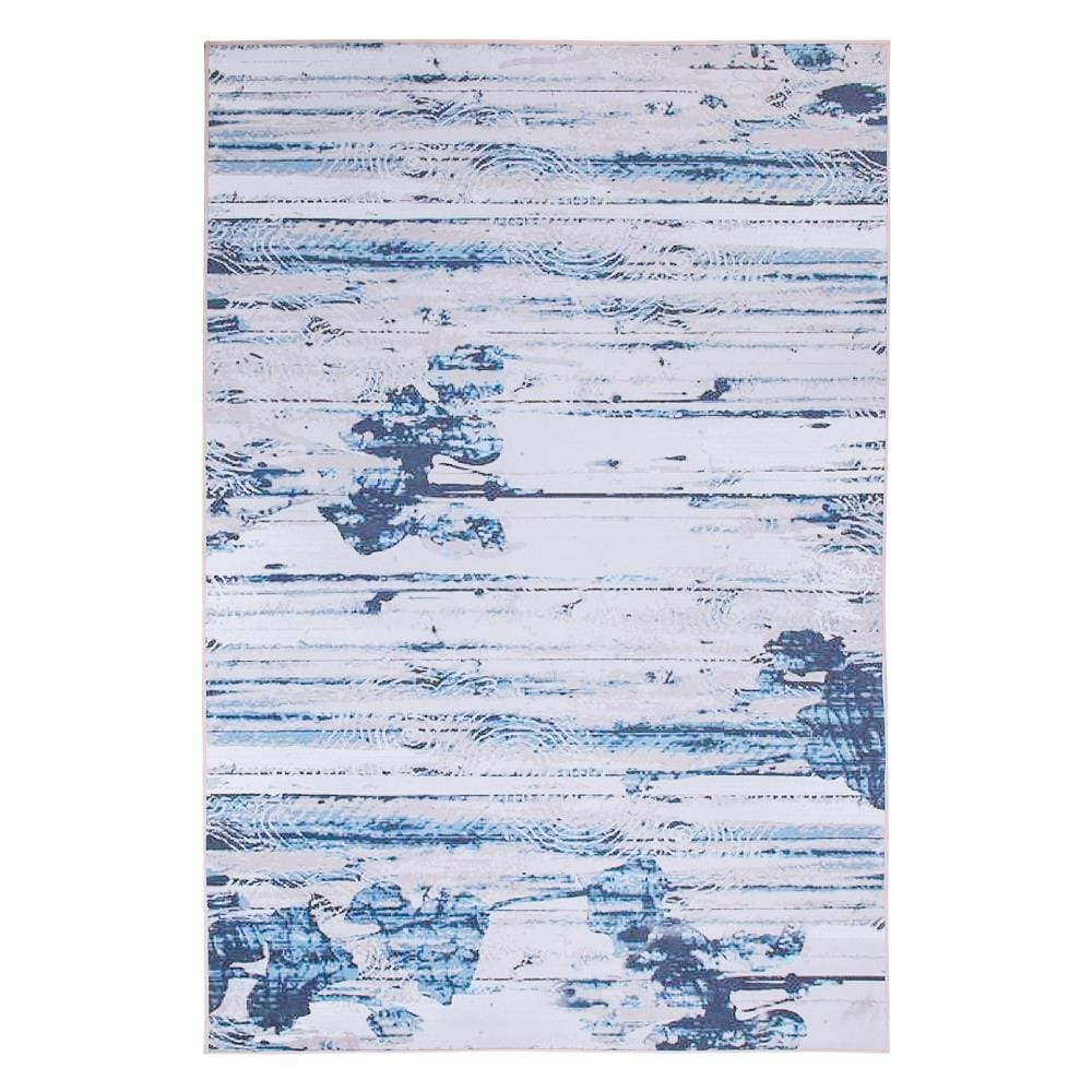 Tappeto A Pelo Corto Blu-beige 160 X 230 Cm Burdur - Foto 2