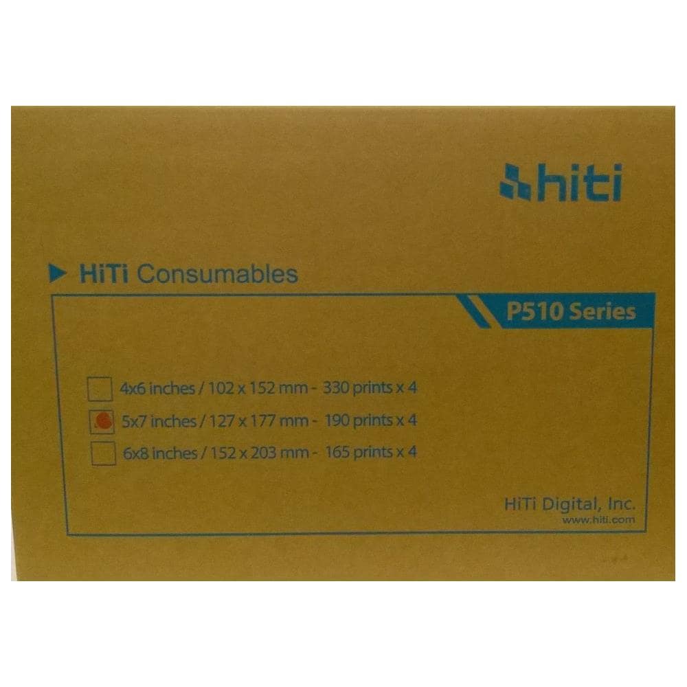 Hiti P510 5x7 Carta E Ribbon Per 760 Stampe 13x18 Confezione Da 4 Bobine - Foto 1