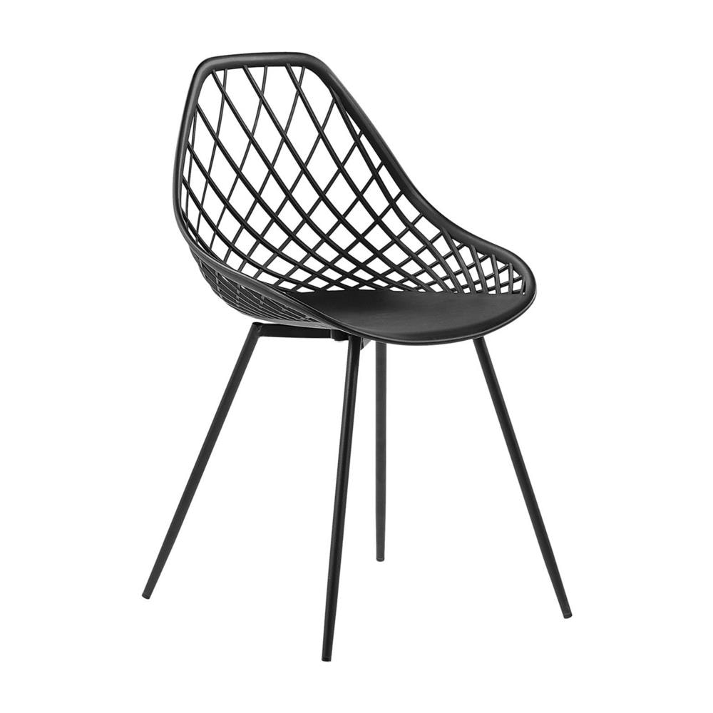 Set Di 2 Sedie Da Pranzo Nere Canton - Foto 2