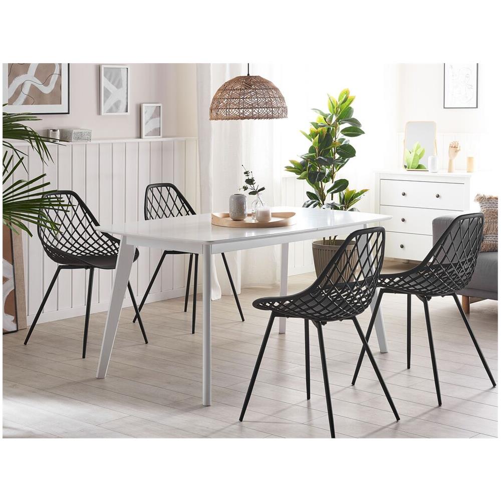 Set Di 2 Sedie Da Pranzo Nere Canton - Foto 1