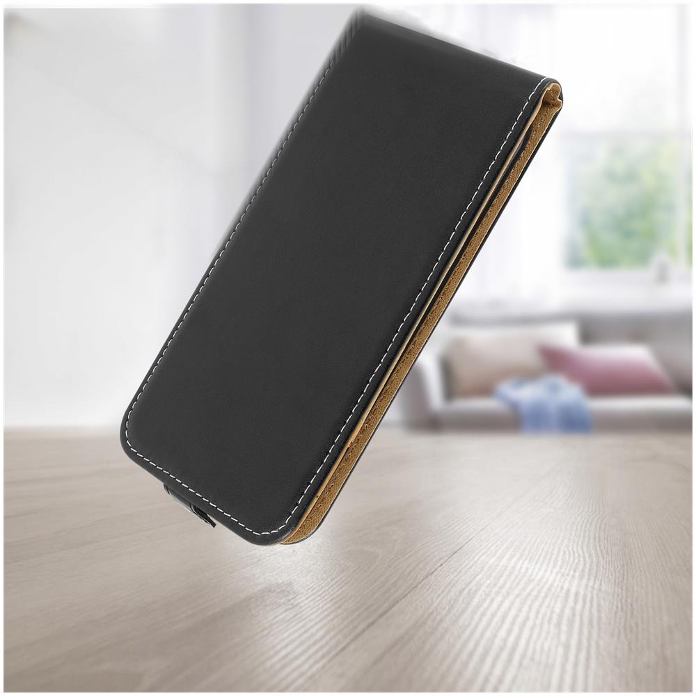 Custodia Iphone 12 / 12 Pro Protezione Sportellino Verticale Nero - Foto 2