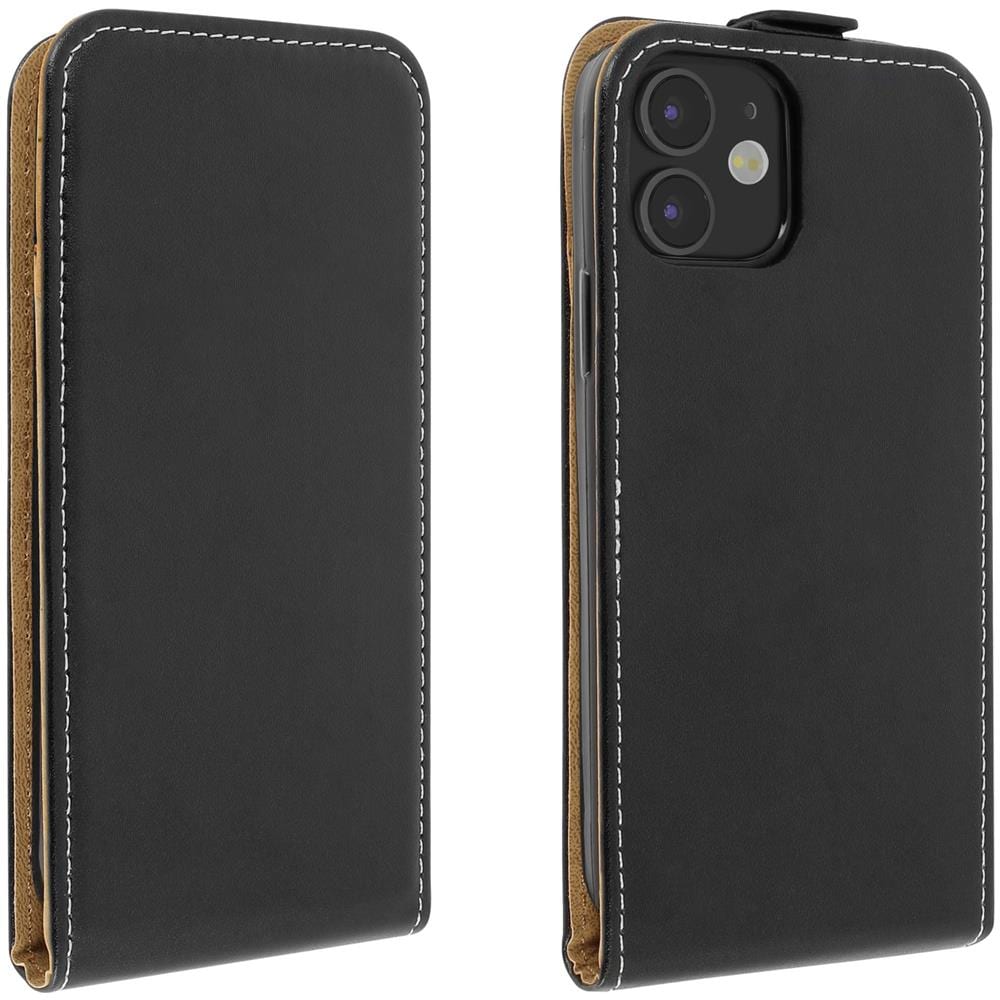 Custodia Iphone 12 / 12 Pro Protezione Sportellino Verticale Nero - Foto 1