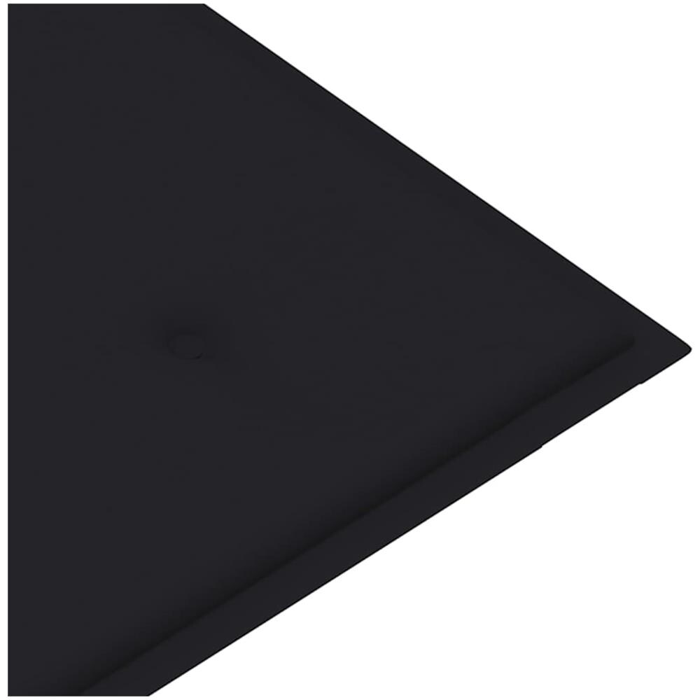Panca Batavia Con Cuscino Nero 120 Cm In Massello Di Teak - Foto 8
