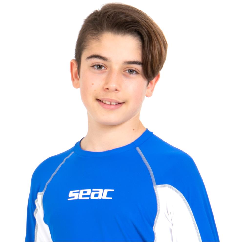 Seac Rashguard Raa Long Evo Kid Bianco / blu 8 Anni - Foto 2