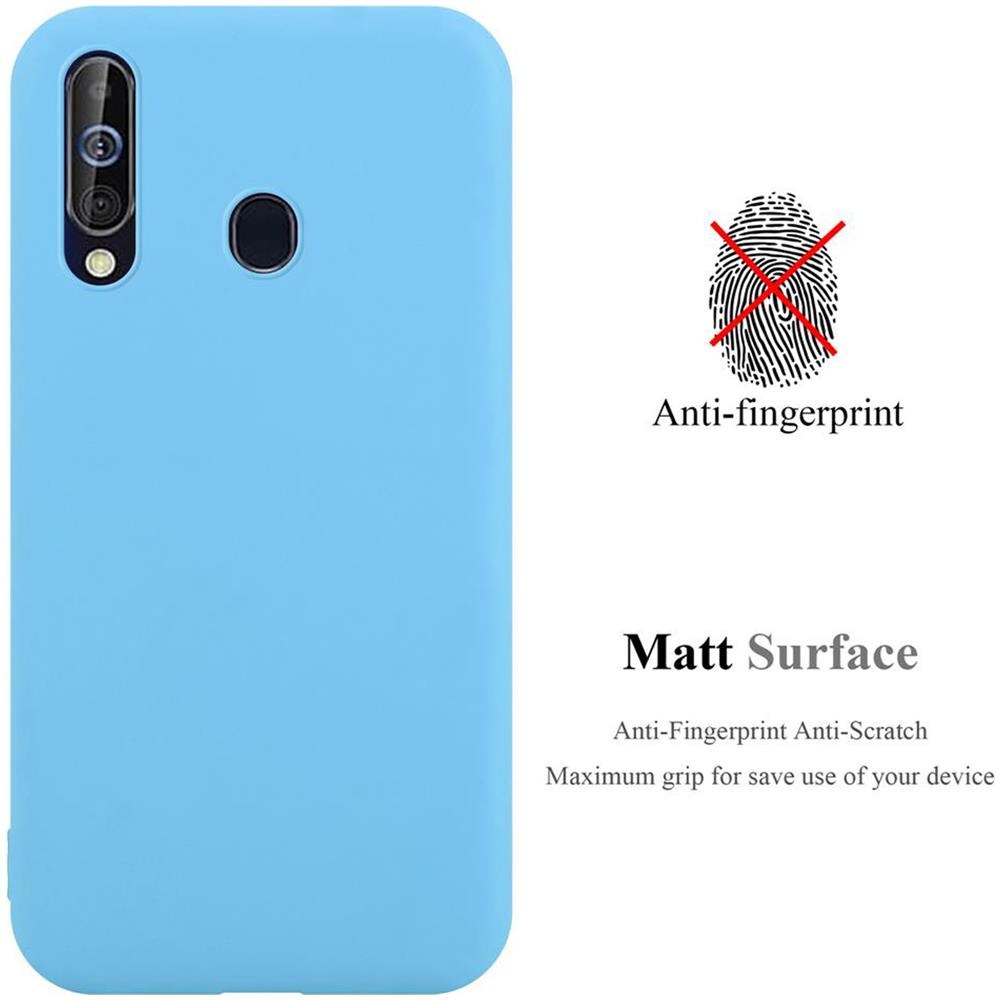 Custodia Compatibile Con Samsung Galaxy A60 / M40 In Candy Blu - Coperchio Protettivo In Silicone Tpu Flessibile - Foto 2