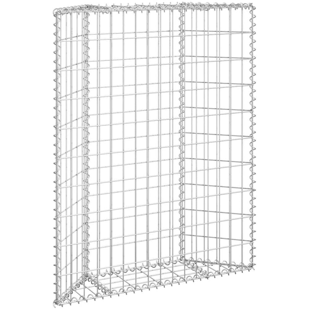 Gabbione Letto Rialzato Trapezio Acciaio Zincato 80x20x100 Cm - Foto 1