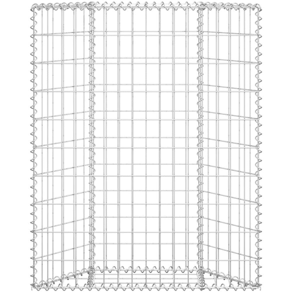 Gabbione Letto Rialzato Trapezio Acciaio Zincato 80x20x100 Cm - Foto 2