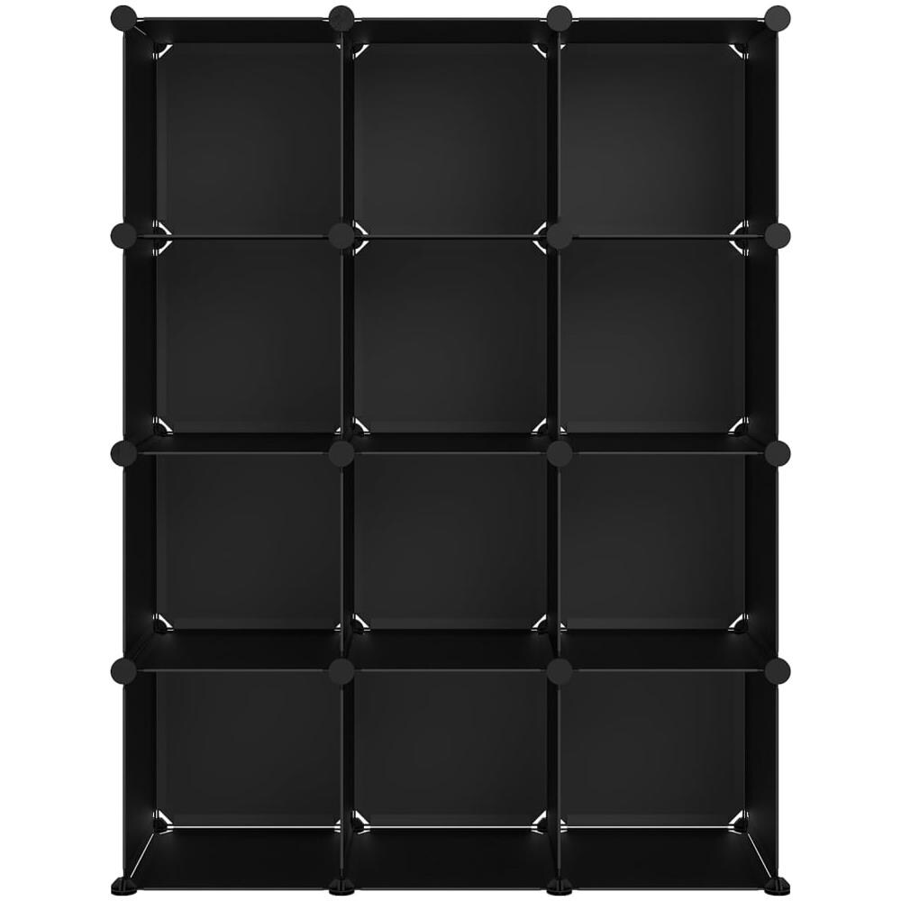 Organizzatore Portaoggetti Con 12 Cubi Nero In Pp - Foto 3