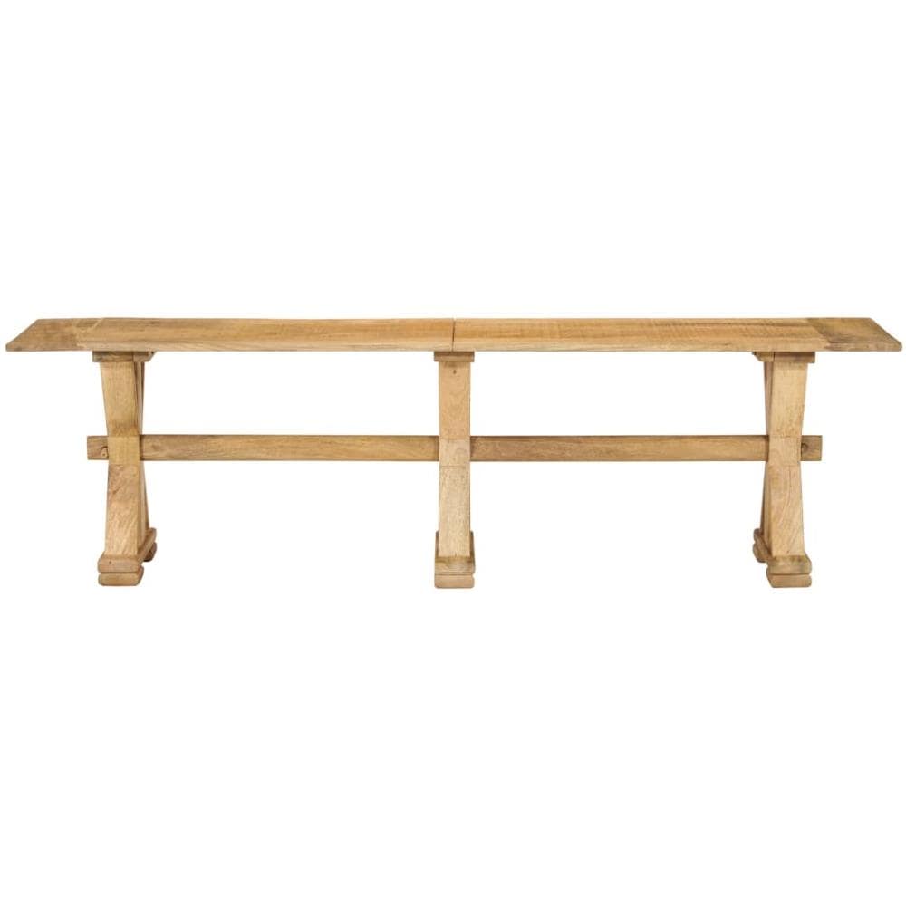 Panca 160x35x45 Cm In Legno Massello Di Mango - Foto 2