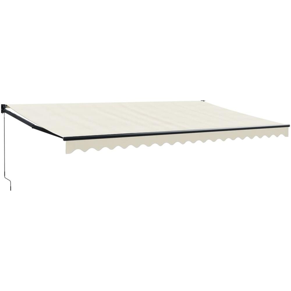 Tenda Da Sole Retrattile Crema 5x3 M In Tessuto E Alluminio - Foto 1