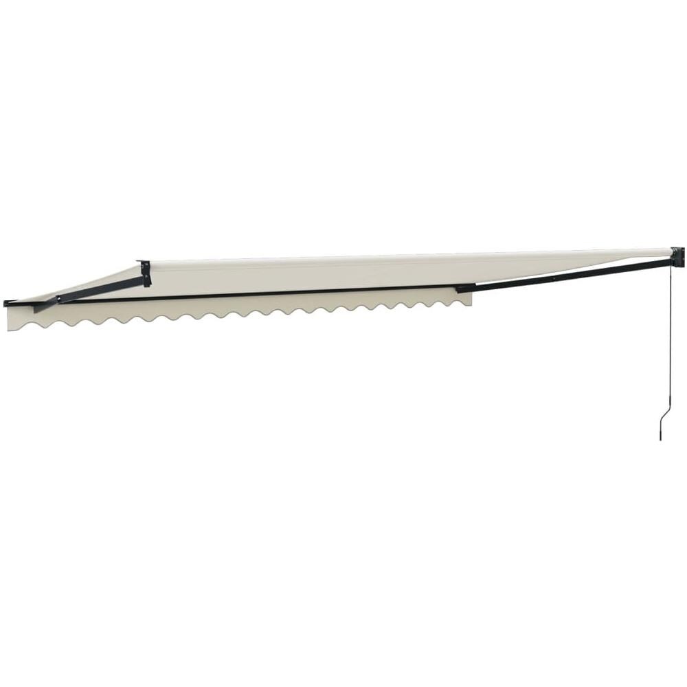 Tenda Da Sole Retrattile Crema 5x3 M In Tessuto E Alluminio - Foto 8