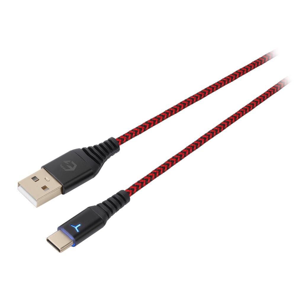 Cavo Di Ricarica Intrecciato Sch10 Usb-c 3m Rosso E Nero Per Switch, Switch Lite, Switch Oled, Ps5 E Xbox Serie X |s - Foto 1