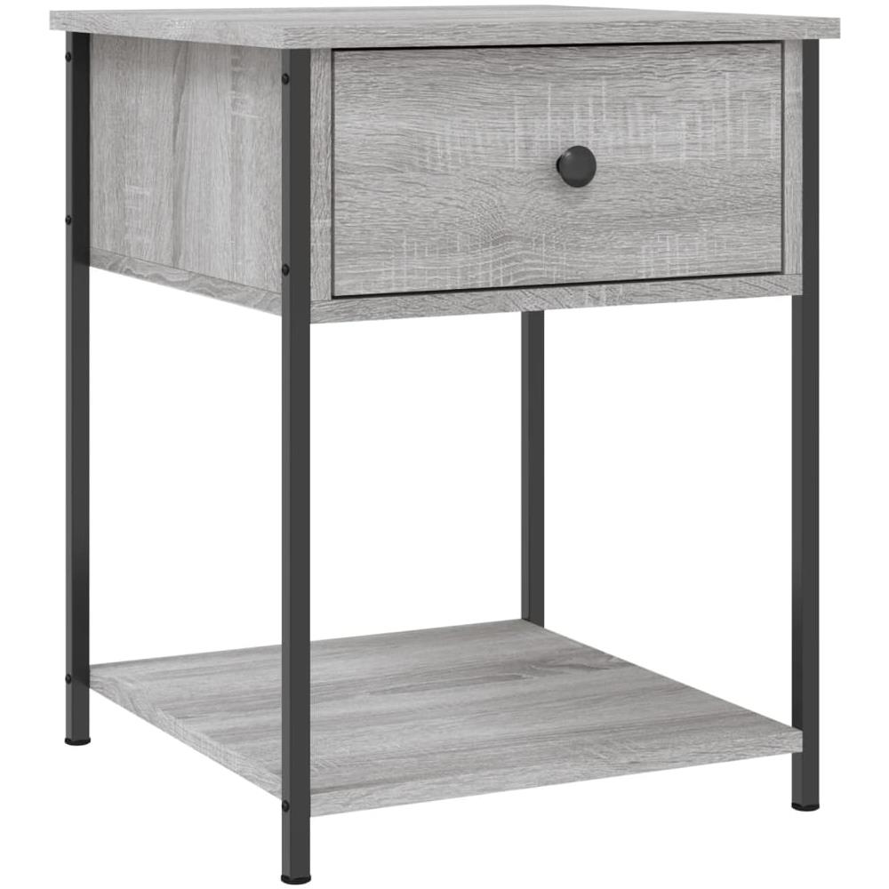 Comodini 2 Pz Grigio Sonoma 44x45x58 Cm In Legno Multistrato - Foto 3
