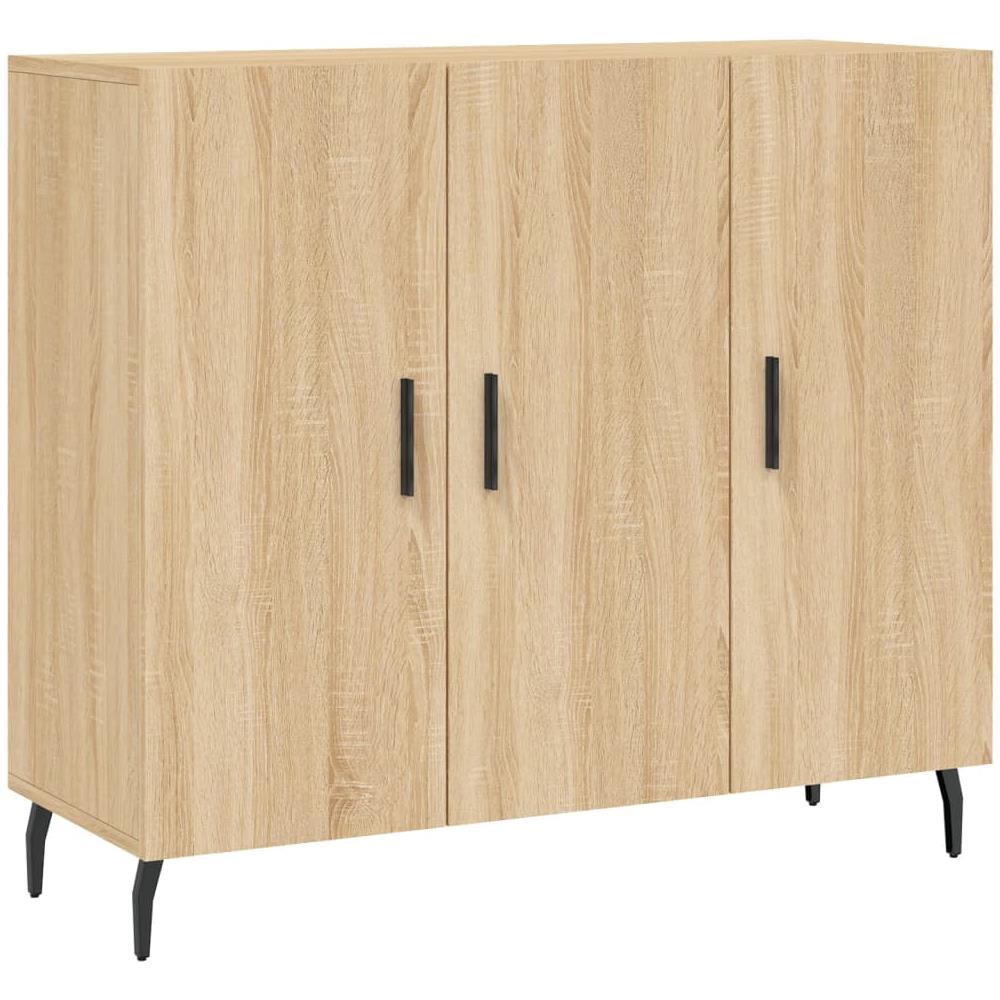Credenza Rovere Sonoma 90x34x80 Cm In Legno Multistrato - Foto 2
