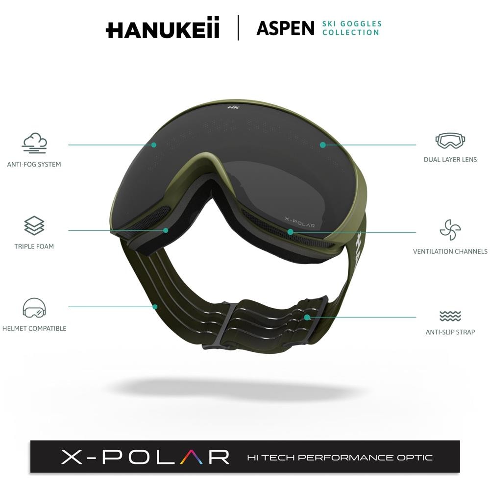 Maschera Da Sci Aspen Green / Black - Foto 6
