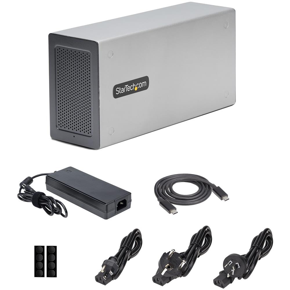 Chassis Thunderbolt 3 PCIe, Enclosure esterna con doppi slot PCI Express, Box PCIe per laptop /Desktop /All-In-One, uscita 8K / 4K tramite porte TB3/DP 1.4, per schede di acquisizione video /fibra /Ethernet - Foto 10