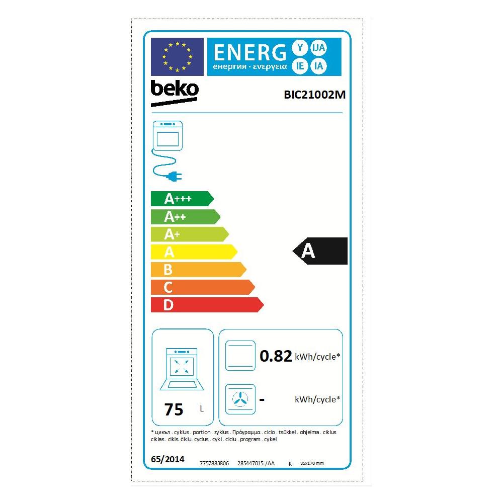 Forno Elettrico da Incasso Basic BIC 21002 M Capacità 75 L Statico Potenza 2400 W Colore Inox - Foto 2