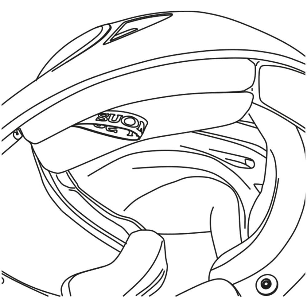 Imbottitura Interna Lavabile Con Guanciali Per Casco Jumper Taglia L - Foto 1