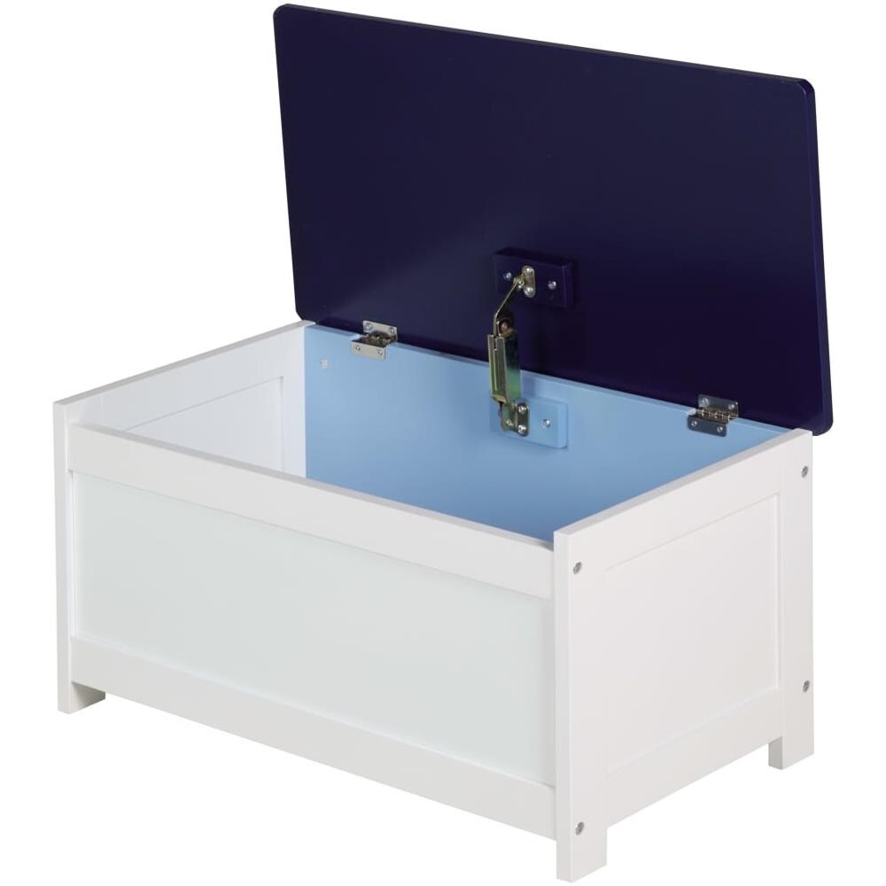 Cassapanca Portagiochi Racer Blu 60x32x30 Cm In Mdf - Foto 3