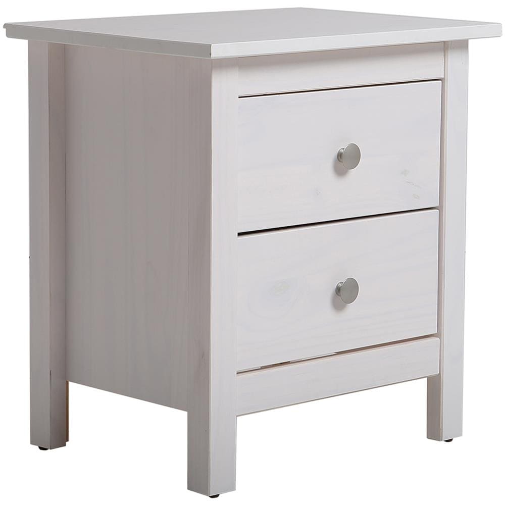 Vs Venta-stock Comodino Betty Con 2 Cassetti Bianco - Foto 2