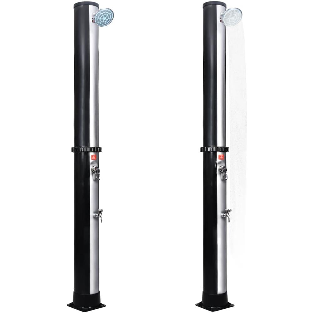 Outdoor Doccia Solare da Giardino con Soffione e Rubinetto 40 L - Foto 3