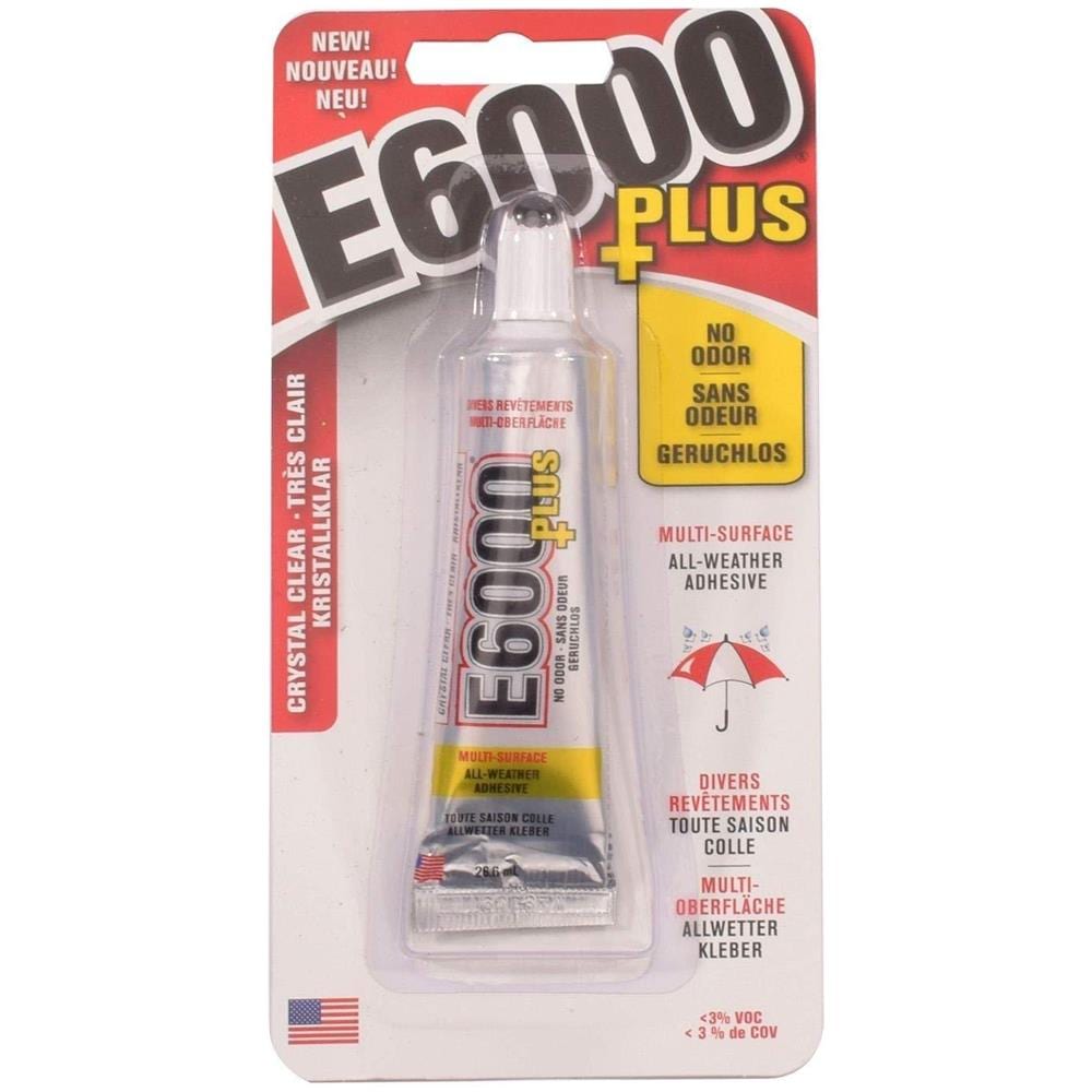 Eclettici Products Inc. E6000 Pi Multi-purpose Chiaro Colla Impermeabile E Verniciabile Forte Adesivo Flessibile Del Mestiere Per Legno Vetro Tessuto Ceramica Metallo E Di Pi 26.6ml - Foto 1