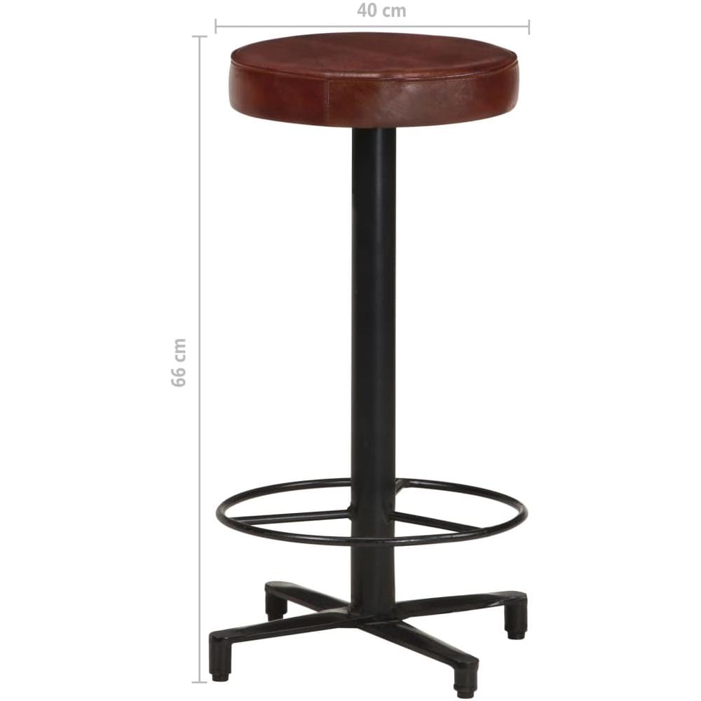 Sgabelli Da Bar 2 Pz 66 Cm In Vera Pelle - Foto 7