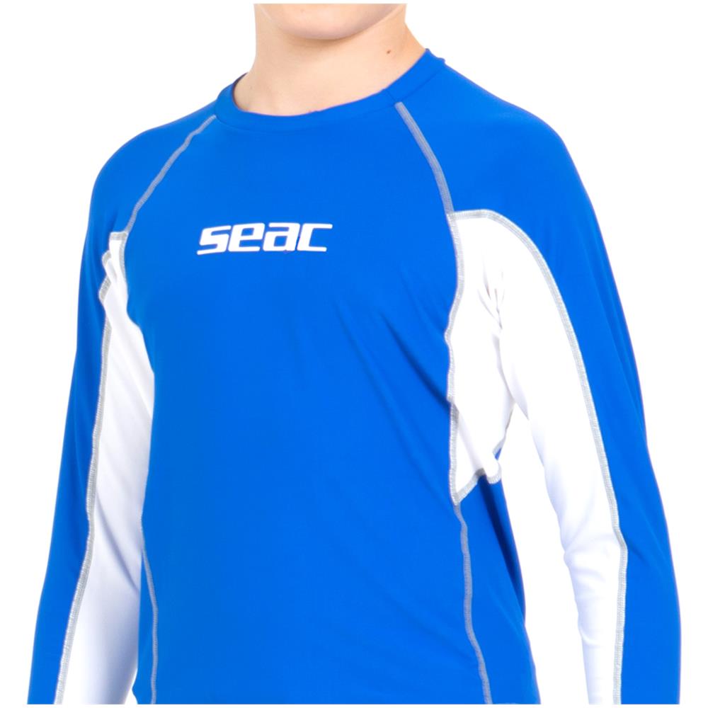 Seac Rashguard Raa Long Evo Kid Bianco / blu 6 Anni - Foto 3
