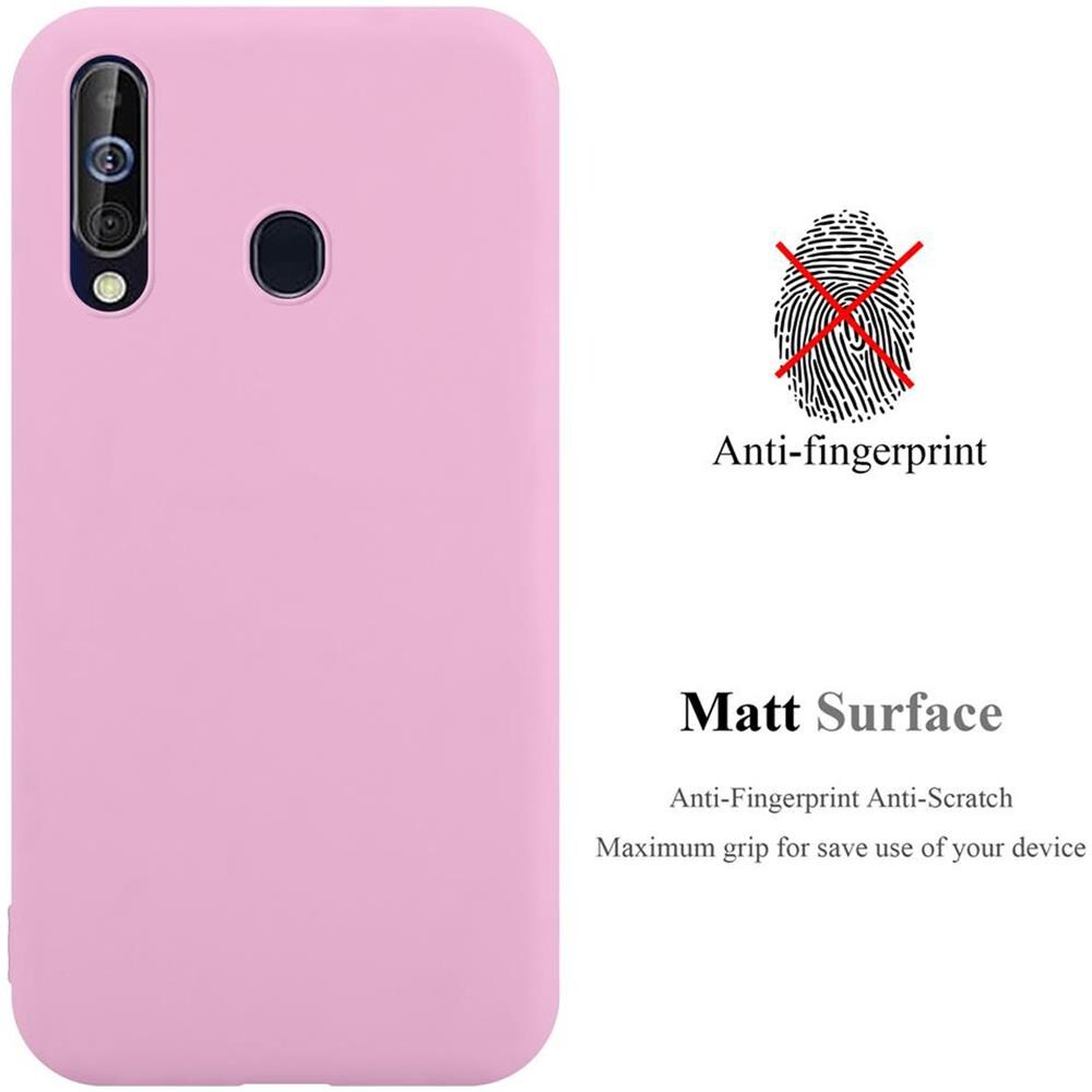 Custodia Compatibile Con Samsung Galaxy A60 / M40 In Candy Rosa - Coperchio Protettivo In Silicone Tpu Flessibile - Foto 2