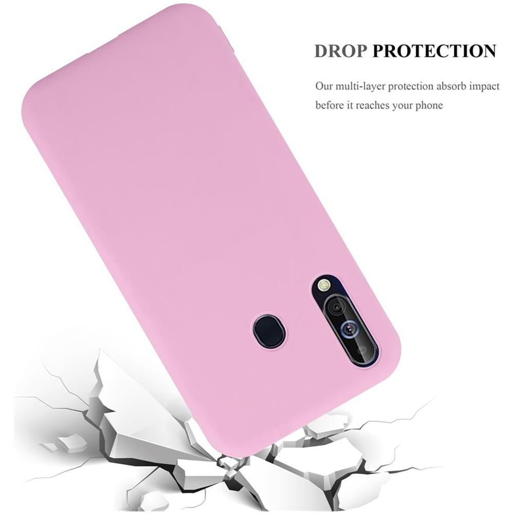 Custodia Compatibile Con Samsung Galaxy A60 / M40 In Candy Rosa - Coperchio Protettivo In Silicone Tpu Flessibile - Foto 8