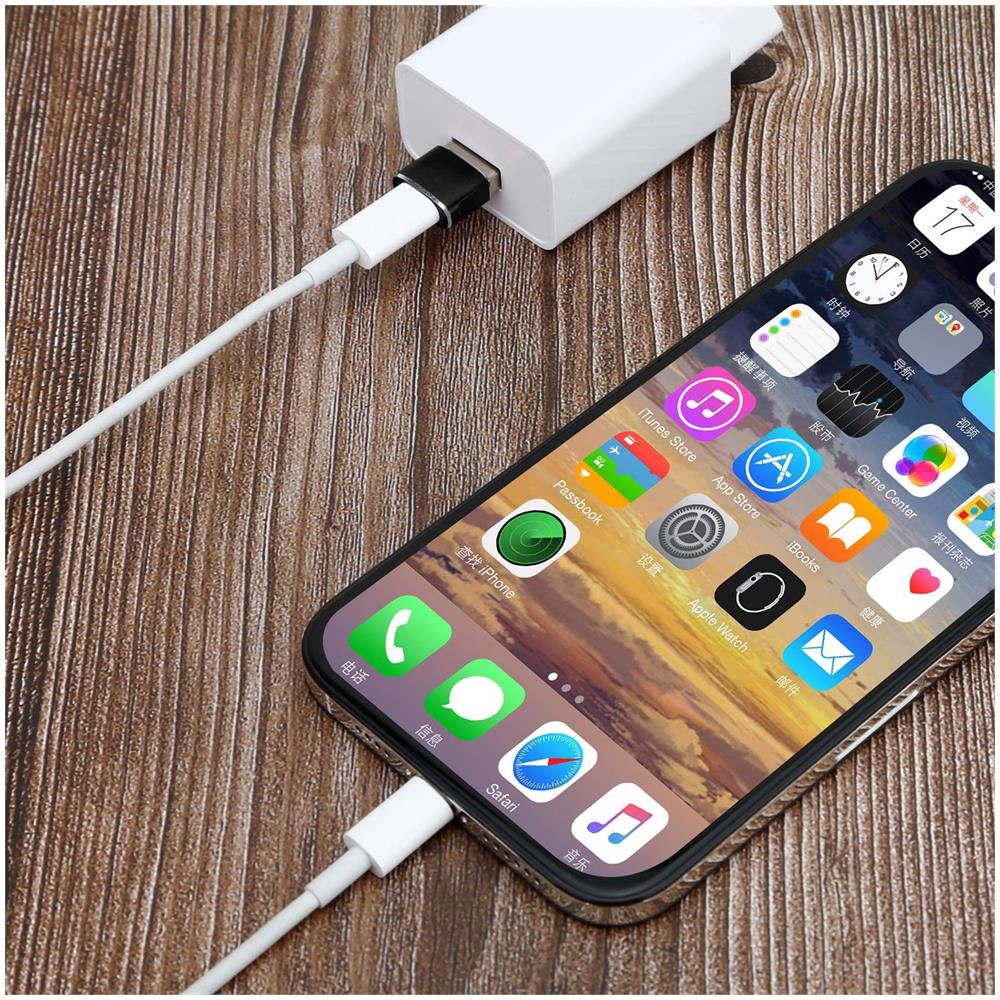 Adattatore Usb In Nero - Convertitore Adattatore Da Usb C A Usb - Foto 2