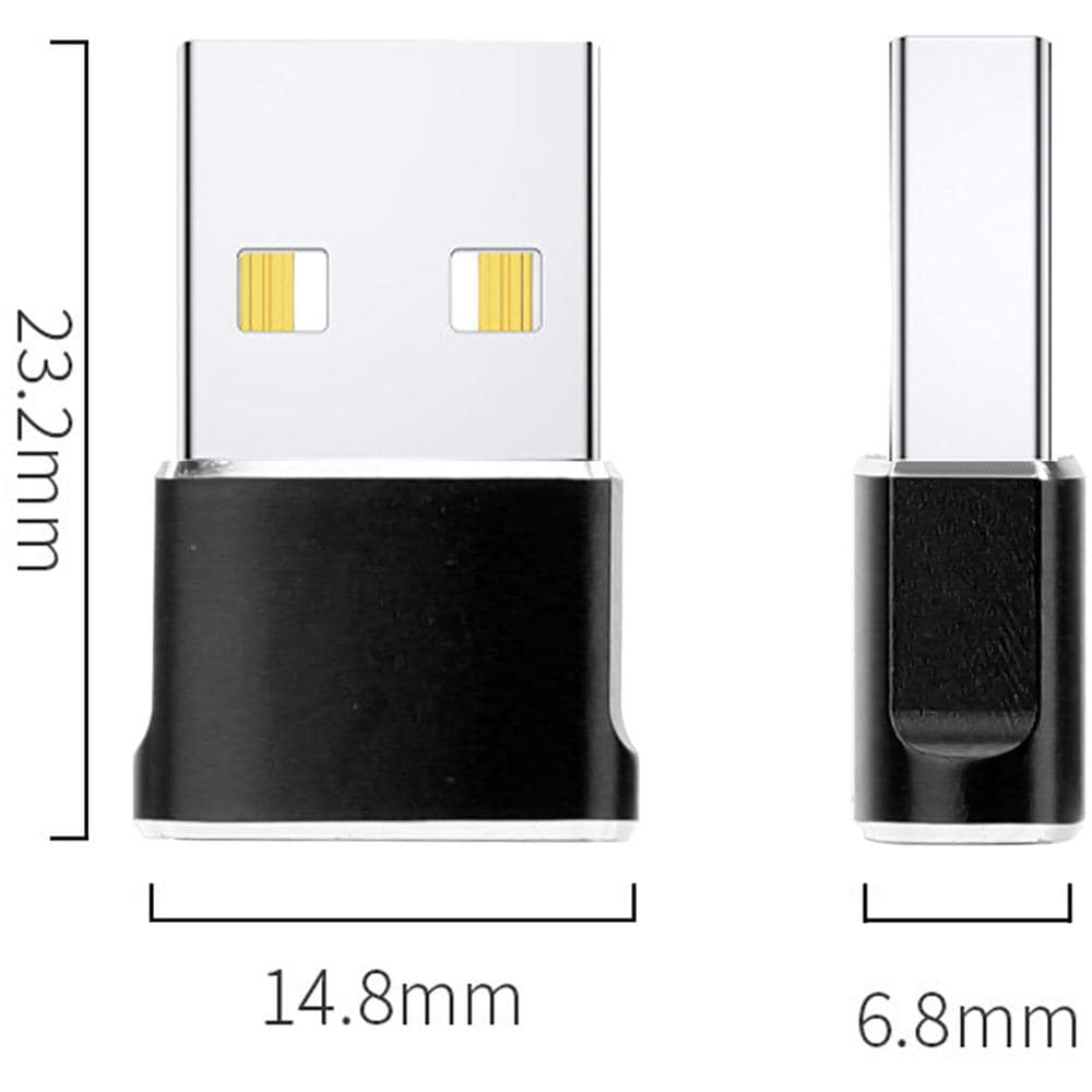 Adattatore Usb In Nero - Convertitore Adattatore Da Usb C A Usb - Foto 6