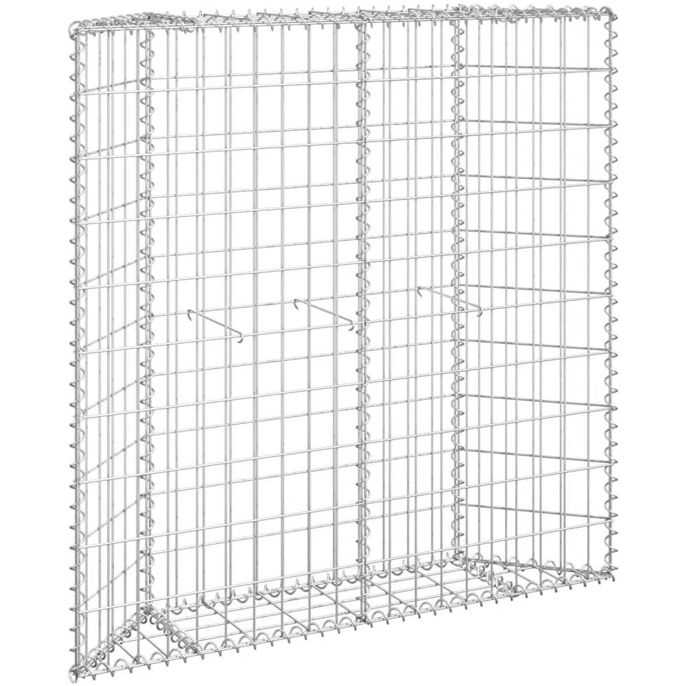 Gabbione Letto Rialzato Trapezio Acciaio Zincato 100x20x100 Cm - Foto 1